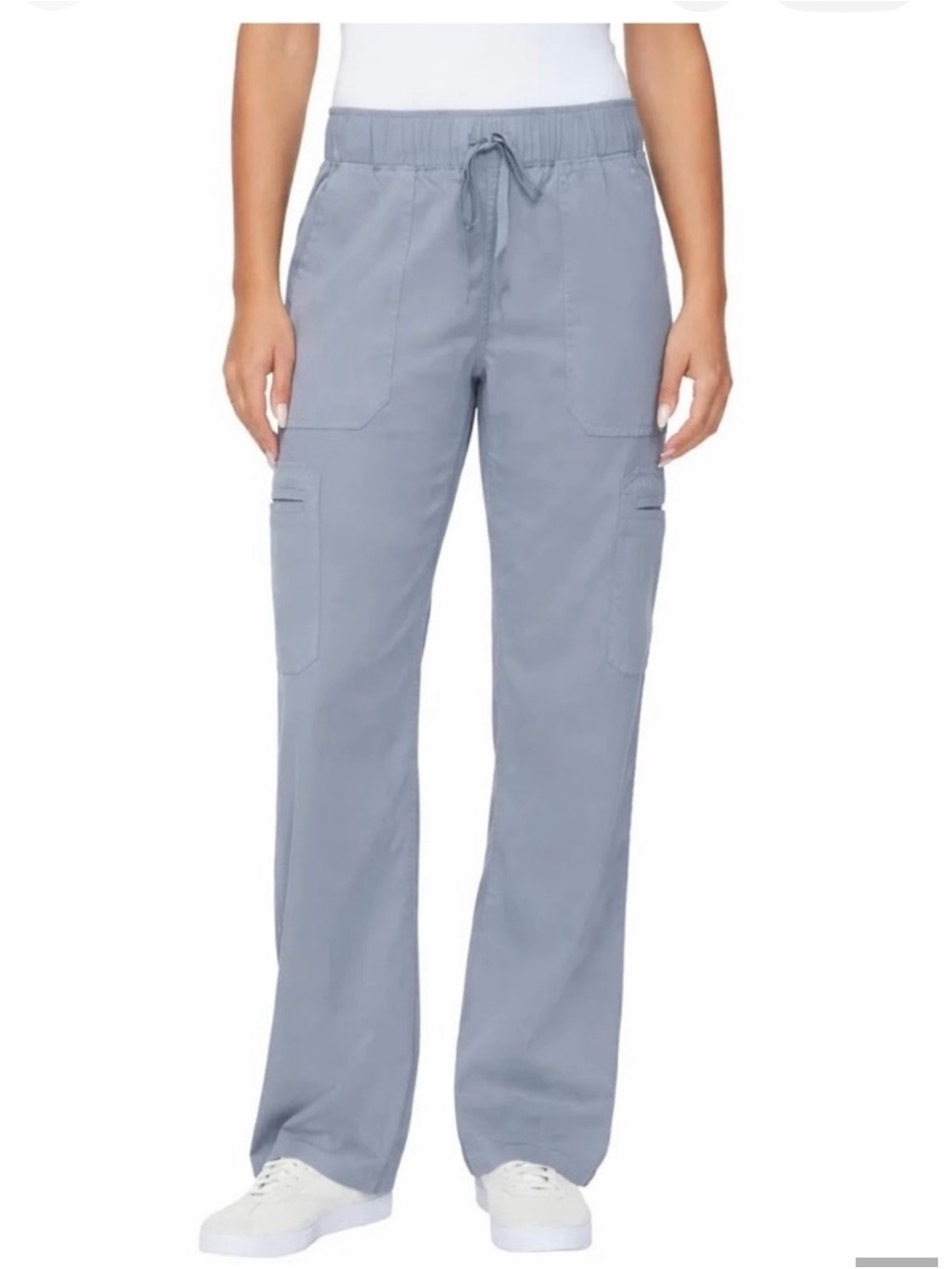 Buffalo David Bitton Light Blue Tencel  Elastic Waist Drawstring Pants